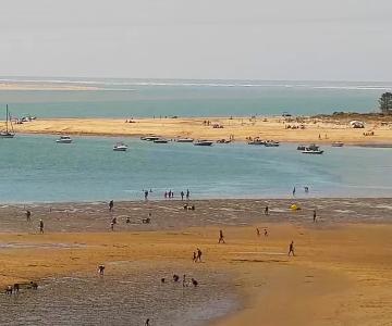 Blick auf Gatseau Beach vom Novotel aus