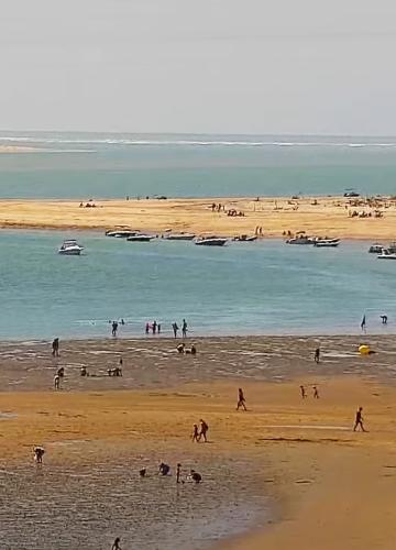 Blick auf Gatseau Beach vom Novotel aus