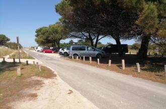 Parking grande plage