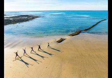 Yoga à la plage - La Brée