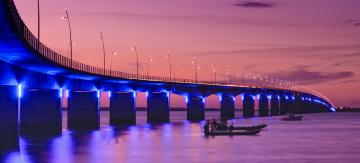 Viadukt tussen Ile d'Oléron en Bassin de Marennes